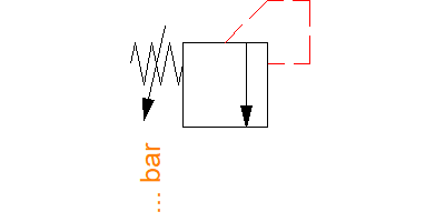 With LS pressure relief valve